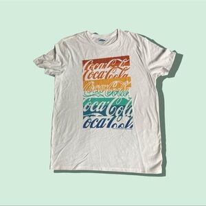 Coca Cola Unisex White Graphic T-Shirt